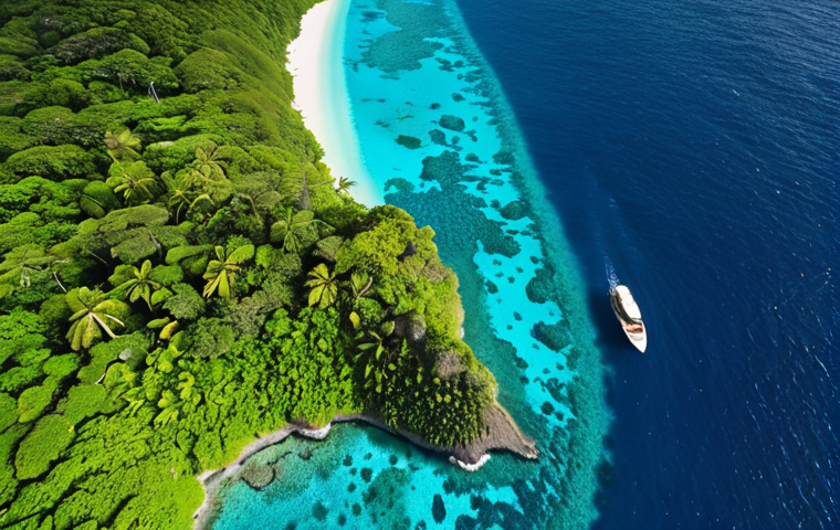 **Prompt:** A breathtaking aerial view of Tonga's pristine turquoise waters, revealing vibrant coral reefs teeming with colorful fish underwater. Lush green tropical forests with a glimpse of a hidden waterfall are visible on the volcanic islands, all bathed in warm sunlight, evoking a sense of untouched paradise and rich biodiversity.