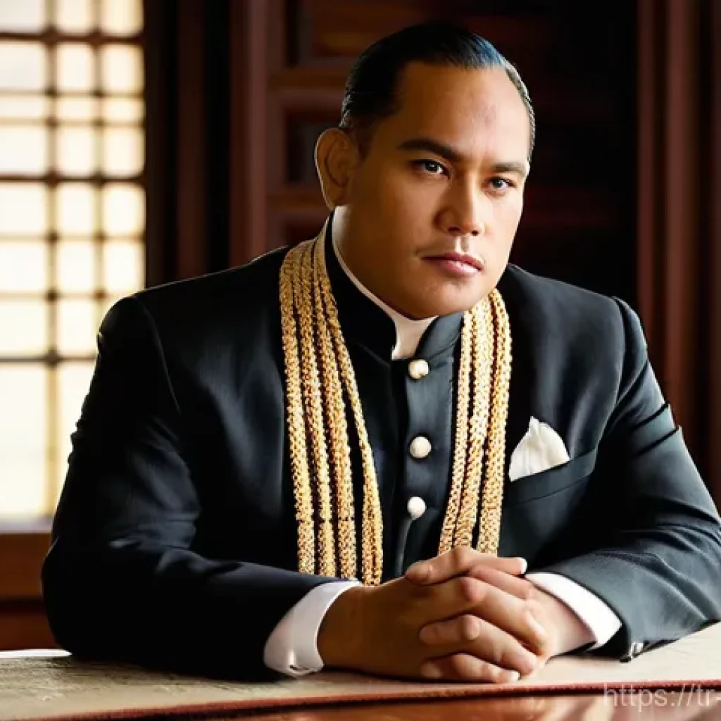 통가 독립 역사 - **Prompt 1: Diplomatic Resilience of the Tongan Monarchy**
"A majestic, dignified King of Tonga,...