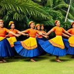 통가에서 유행하는 춤과 음악 - **Lakalaka Dance: Unity and Storytelling**
"A vibrant outdoor scene capturing a large group of T...