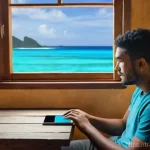 통가 전력 공급 및 전압 정보 - **Prompt 1: Traveler's Electrical Discovery in Tonga**
"A realistic, vibrant image of a young ad...